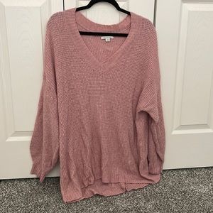 Pink oversized/tunic sweater